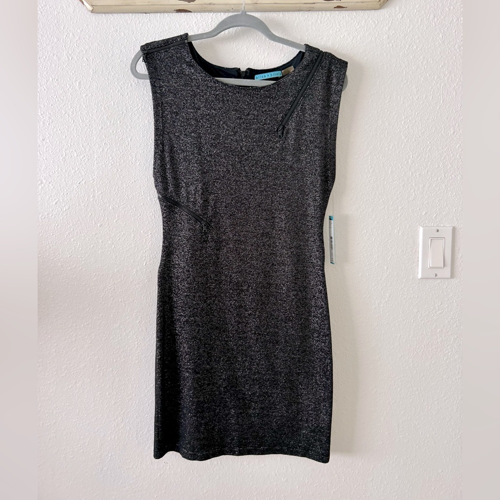 🆕 Alice and Olivia black shimmer dress